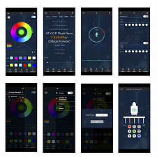 Умная светодиодная гирлянда 10 метров Bluetooth Огонёк OG-LDG19